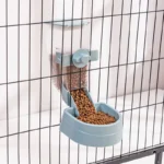 Automatic Pet Feeder Cage Hanging Bowl Water Bottle Food Container Dispenser For Puppy Cats Rabbit Birds Pet Feeding Product