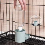 Automatic Pet Feeder Cage Hanging Bowl Water Bottle Food Container Dispenser For Puppy Cats Rabbit Birds Pet Feeding Product