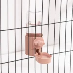 Automatic Pet Feeder Cage Hanging Bowl Water Bottle Food Container Dispenser For Puppy Cats Rabbit Birds Pet Feeding Product