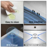 304 Stainless Steel Kitchen Sink Topmount Or Undermount Single Bowl Wash Basin For Home Fixture With Drainage Accessories