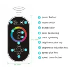 Black Ceiling Intelligent Remote Control LED Rainfall Waterfall Single Shower Head Concealed Shower Tap