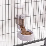 Automatic Pet Feeder Cage Hanging Bowl Water Bottle Food Container Dispenser For Puppy Cats Rabbit Birds Pet Feeding Product