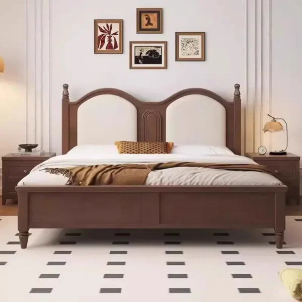Europian Bedroom Bed Aesthetic Unique Nightstands Headboards Bed Modern Storage Cama Elastica Pula Pula Home Accessories