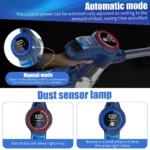 Sejoy 25Kpa Suction Power Handheld Cordless Wireless Vacuum Cleaner for Home Appliance 0.6L Dust Cup Removable Battery