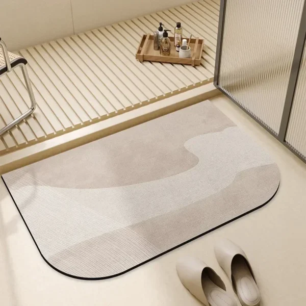 Bathroom Carpet Water-absorbent Toilet Non-slip Floor Mats Soft Diatom Mud Absorbent Doormat Home Decoration Bath Mat 욕실 미끄럼방지