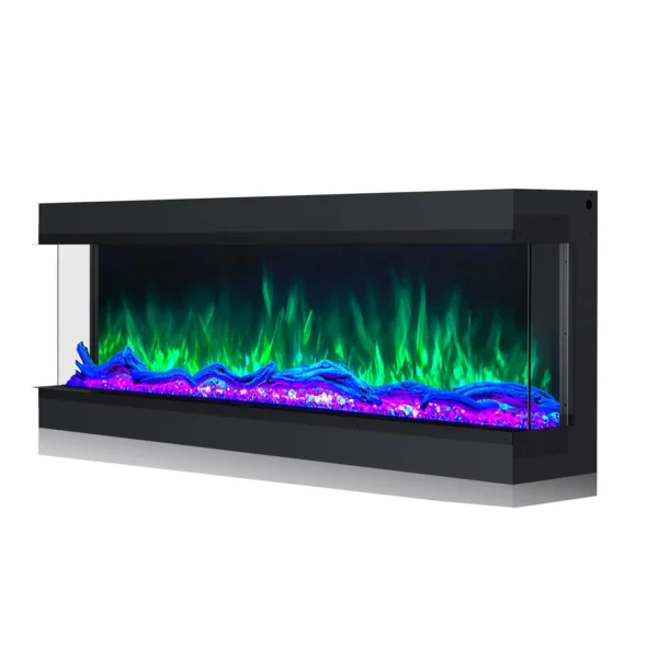 Modern High-end Clean Face Electric，Safe Electric Fireplace Heater，Remote Controlled，Recessed Fire equipment