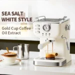 Electric Espresso Coffee Machine Cafetera Semi Automatic 20 Bar Coffee Maker 220V EU Automatic Milk Frother Cappuccino Hot Water