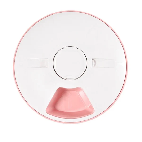 Automatic Feeder Pet Dog Round Timing Feeder 6 Meals 6 Grids Cat Dog Electric Dry Food Dispenser 24 Hours Feed Pet Supplies