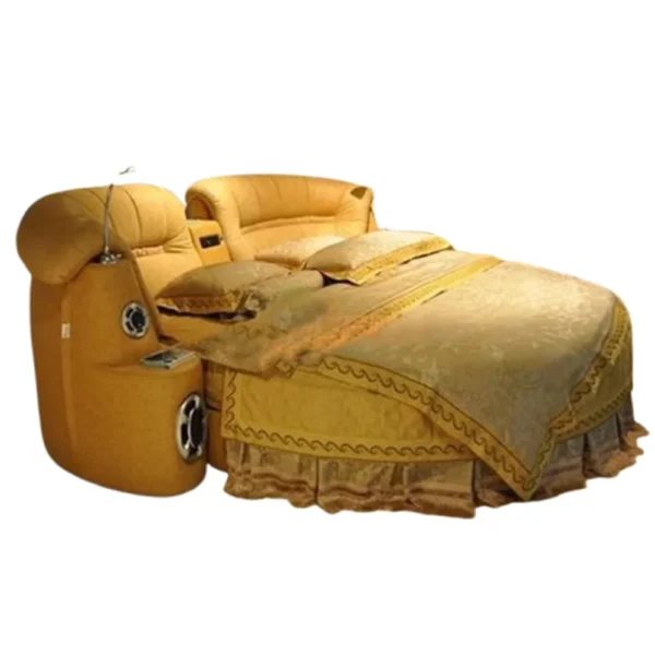 Upholstered Bedroom Beds Aesthetic Reading Smart Double Beds Sleeping Headboards Big Muebles Para El Hogar Home Furniture