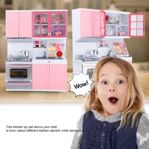 Mini Kitchen Pretend Play Toy Set, Fun Kitchenware Role Play for Kids - Perfect Gift for Girls & Children's House Playing