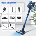 Sejoy 25Kpa Suction Power Handheld Cordless Wireless Vacuum Cleaner for Home Appliance 0.6L Dust Cup Removable Battery