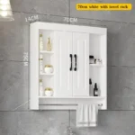 Bathroom Wall Cabinet Wooden Cabinet Bathroom Furniture Over Toilet Storage And Shelves Cupboard Above Toilet With Large Space