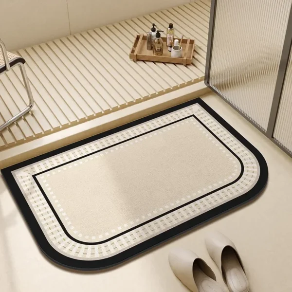 Bathroom Carpet Water-absorbent Toilet Non-slip Floor Mats Soft Diatom Mud Absorbent Doormat Home Decoration Bath Mat 욕실 미끄럼방지