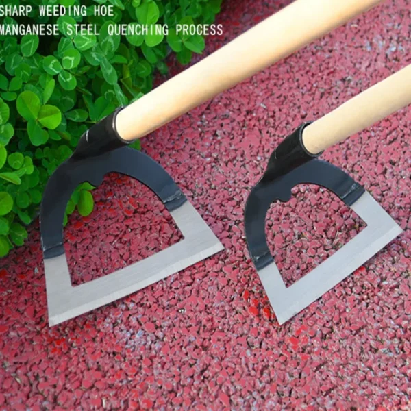 Weeding Hoe Hollow Hoe Thickened Saw Blade Steel Hoe  Artifact Agricultural Long Handle Garden Hoe All Steel  Hoe Tools