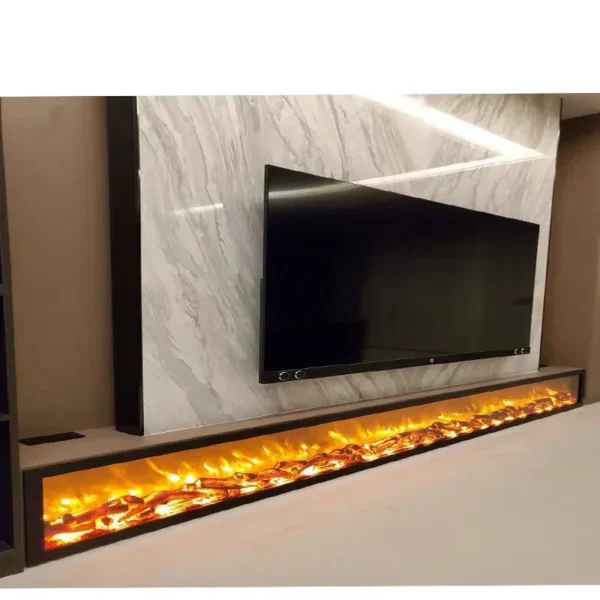 Electric FireplaceWholesale New Modern Design TV Stand With Fireplace For Home Decoration Electric Fireplace Heaters
