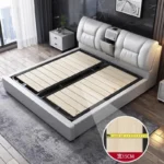 King Upholstered Beds Minimalist Frames Children Bedroom Beds Multifunctional Headboard Meubles De Chambre Home Furniture