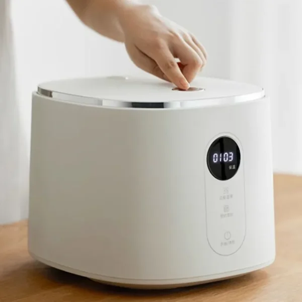 3L Rice Cooker Household Multifunctional Small-Sized Touch Liquid-Crystal Display White Kitchen Quick cook Home