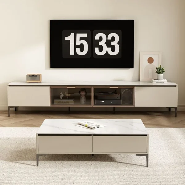 Floor Mount Tv Stand Aesthetic Entertainment Shelf Design Tv Stand Large Organizer Mobili Soggiorno Moderni Home Furniture