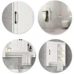 Bathroom Wall Cabinet Wooden Cabinet Bathroom Furniture Over Toilet Storage And Shelves Cupboard Above Toilet With Large Space
