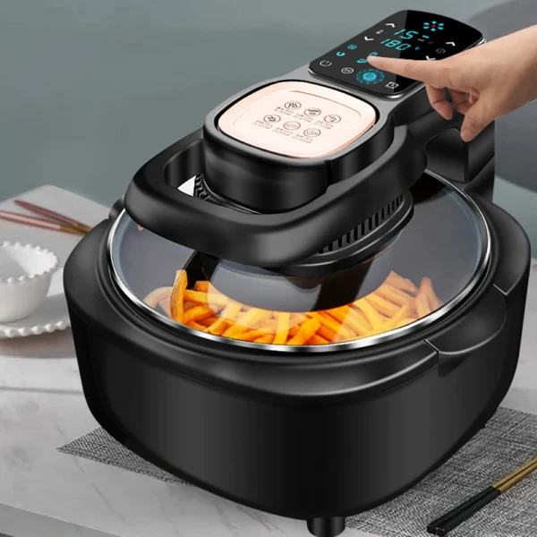 Multifunctional Home Air Fryer Without Oil Intelligence 6L Oven 220V 1100W LED Touch Panel Temperature Control Visual Air Frying