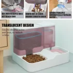 Cat Feeder Automatic Pet Feeder Large Capacity Food Dispenser Dry Wet Separation Water Bowl BPA Free Material Top Rated
