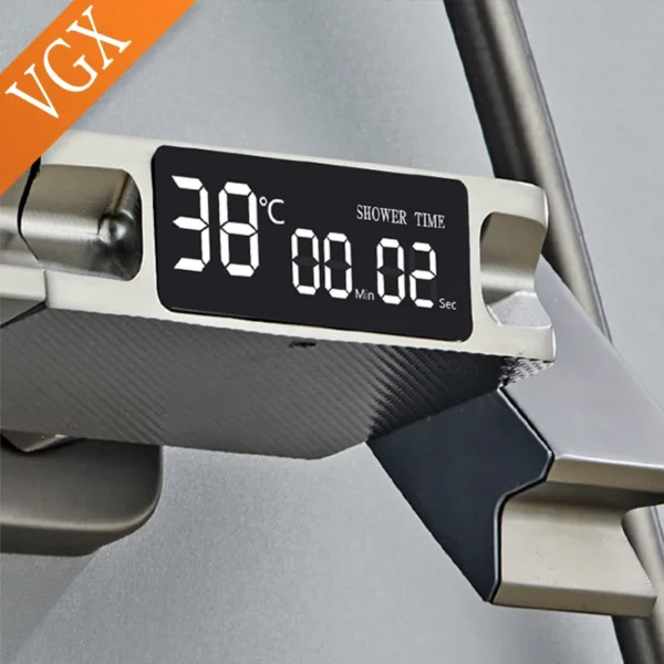 VGX Smart Shower System Intelligent Bathroom Digital Display Shower Faucet Set 4-way Rainlfall Bathroom Mixer Bidet Shower Set