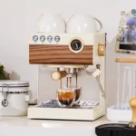 1250W Semi-Automatic Espresso Machine with Steam Wand - Barista-Quality, Compact Home Use, Stainless Steel, Quick Heating,