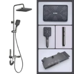 VGX Smart Shower System Intelligent Bathroom Digital Display Shower Faucet Set 4-way Rainlfall Bathroom Mixer Bidet Shower Set