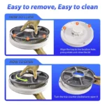Automatic Pet Feeder Timing Feeder 6 Meals 6 Grids Cat Dog Electric Dry Food Dispenser Accessories Smart Control Pet Feeder