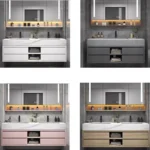 Bathroom Accesories Cabinet Wall Home Accessories Set Luxury Full Furniture Shelfs Sink Cabinet Modern Hovedskapet Bathroom Home