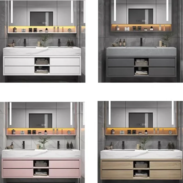 Bathroom Accesories Cabinet Wall Home Accessories Set Luxury Full Furniture Shelfs Sink Cabinet Modern Hovedskapet Bathroom Home