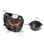 Multifunctional Home Air Fryer Without Oil Intelligence 6L Oven 220V 1100W LED Touch Panel Temperature Control Visual Air Frying