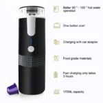 Houselin Portable Espresso Maker Electric Coffee Machine Compatible NS Capsule & Ground Coffee Fast Brewing Espresso Machine