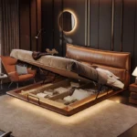Space Saving Storage Massage Bed Wooden Human Dog Sofa Massage Bed Floor Sleeping European Letto Matrimoniale Unique Furniture
