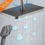 VGX Smart Shower System Intelligent Bathroom Digital Display Shower Faucet Set 4-way Rainlfall Bathroom Mixer Bidet Shower Set