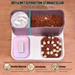 Cat Feeder Automatic Pet Feeder Large Capacity Food Dispenser Dry Wet Separation Water Bowl BPA Free Material Top Rated