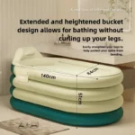 Bathing Bucket for Adults, Inflatable Bathtub, Thickened and Foldable Full Body Sitting Bathtub Sweat Steaming Medicine Bath
