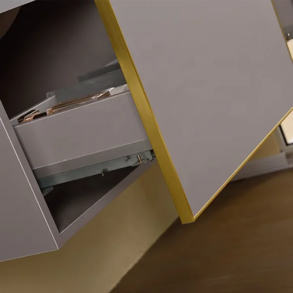 Wall-hung Bathroom Vanities Furniture Mounted Bathroom Waterproof Mirror Cabinet Double Wash Bathroom Cabinet