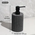 Bathroom accessories and toiletries include lotion bottles, swab boxes and trays, which are available in a variety of colors.