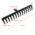 Farming Rake Stainless Steel Rake 14-Tooth Hay Deciduous Rake Pine Soil Rake Garden Gardening Tools Agricultural Farm Tools