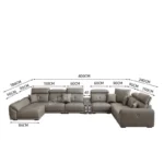 Modern Minimalist Sofa Leather Recliner Corner Living Room Sofa Relaxing Comfortable Muebles Para Habitacion Home Accessories