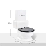 600 Ml Cat Spoof Toilet Water Dispenser Shape Drinking Bowl Water Flow Unplugged Automatic Water Feeding Artifact Pet Supplies