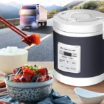 Small car outdoor cooker electric cooker cooking pot cooking food cooking porridge cooking rice fast heating car rice cooker