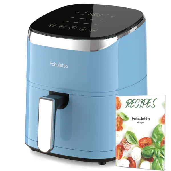 Air Fryer, Fabuletta 4.2QT Air Fryer Oven With 9 Customizable Cooking Programs,Tempered Glass Display, Dishwasher-Safe Nonstick