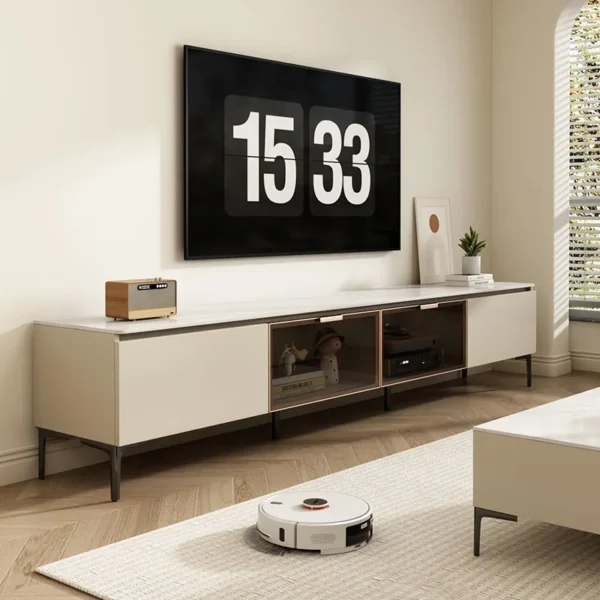Floor Mount Tv Stand Aesthetic Entertainment Shelf Design Tv Stand Large Organizer Mobili Soggiorno Moderni Home Furniture