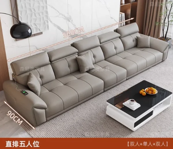 Modern Minimalist Sofa Leather Recliner Corner Living Room Sofa Relaxing Comfortable Muebles Para Habitacion Home Accessories
