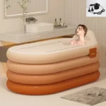 Bathing Bucket for Adults, Inflatable Bathtub, Thickened and Foldable Full Body Sitting Bathtub Sweat Steaming Medicine Bath