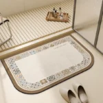 Bathroom Carpet Water-absorbent Toilet Non-slip Floor Mats Soft Diatom Mud Absorbent Doormat Home Decoration Bath Mat 욕실 미끄럼방지