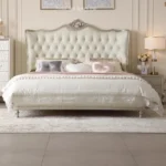 Double Modern Beds Wooden Floor Space Saving Comfortable Beds Soft Design Large Camarotes Para Dormitorio House Accessories