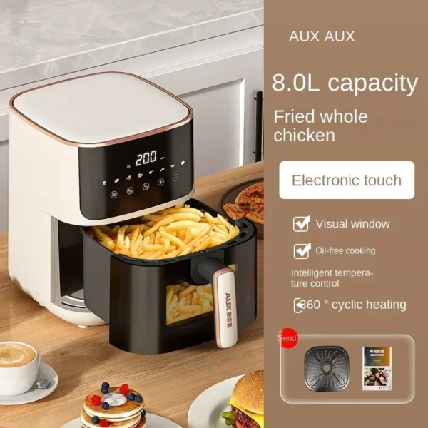 220V AXA Air Fryer Model - All-in-One Air Fryer Oven with Smart Auto-Fry, Multi-Functionality and No Oil Cooking C